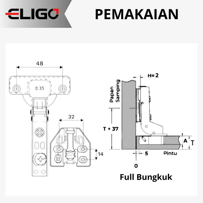 Engsel ESF-2D-I detail 33