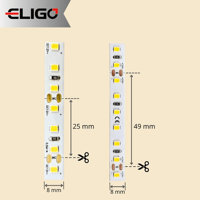 SMD-120D LED Strip 24V 10W 3000K photo 4