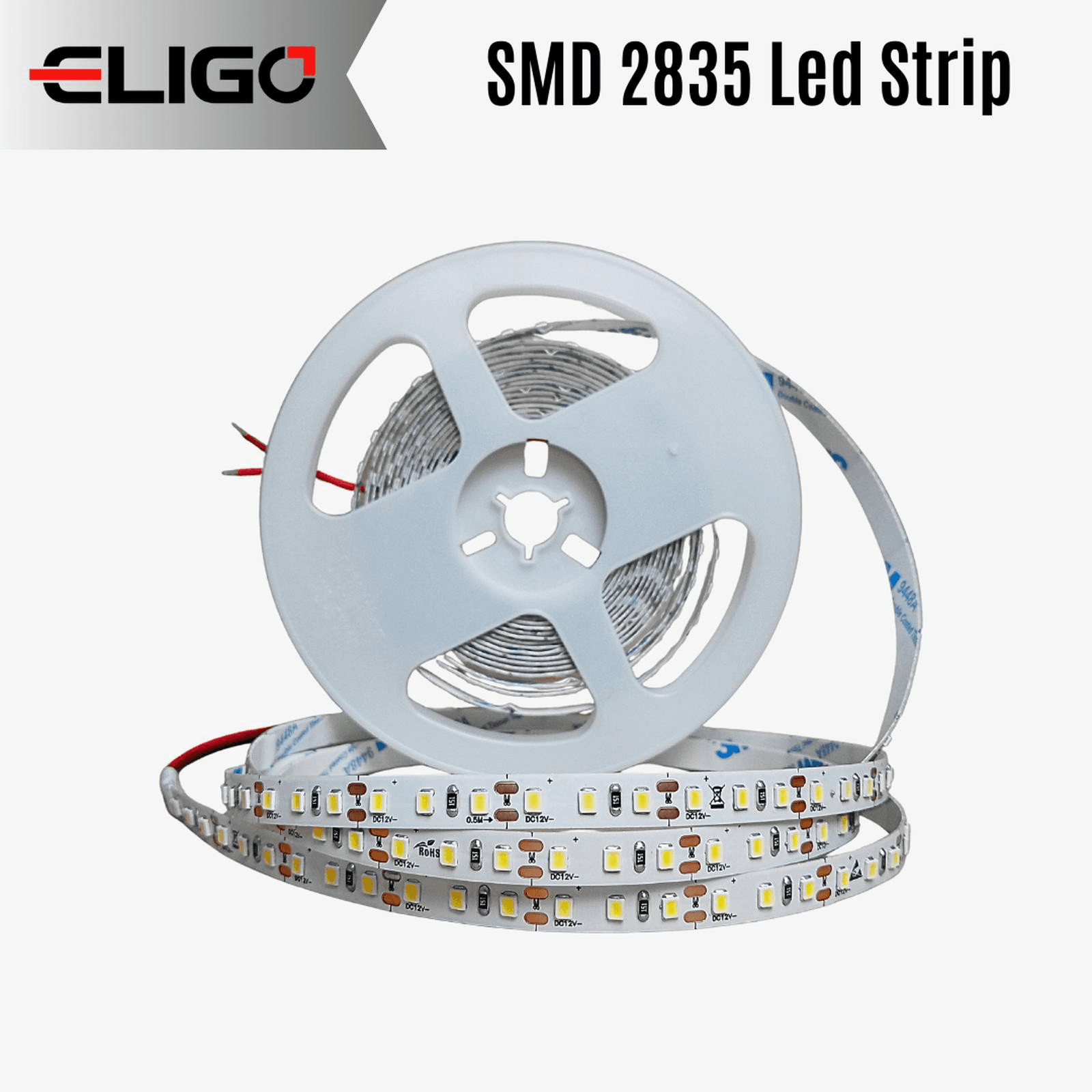 SMD-120D LED Strip 24V 10W 3000K detail 7